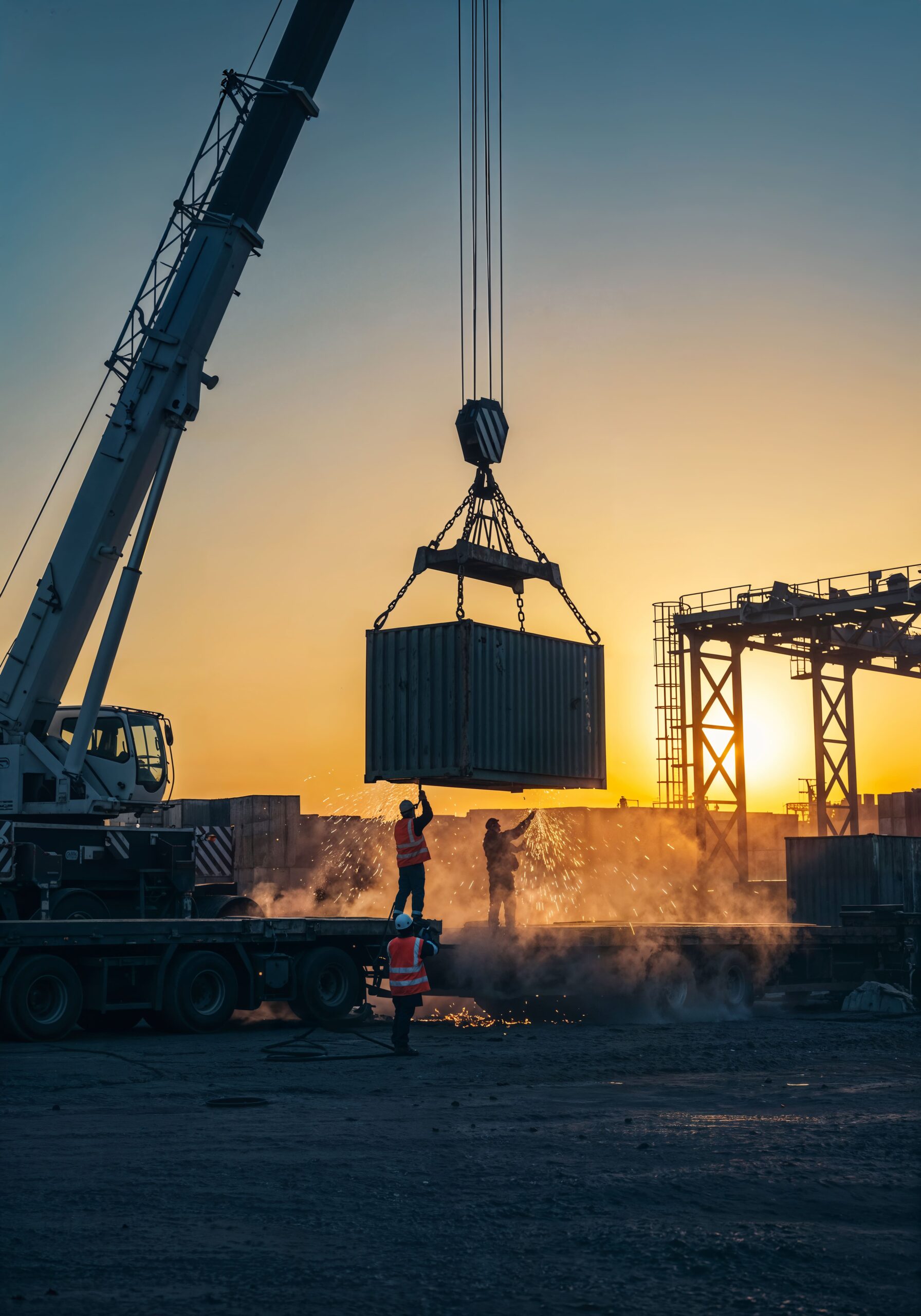 shipping-container-being-unloaded-by-crane-sunset (1)